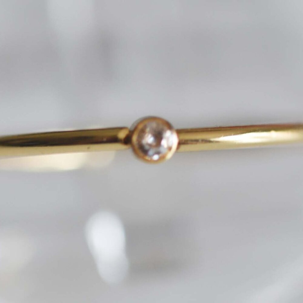 Crystal Gold-Plated Stackable Ring - image 8